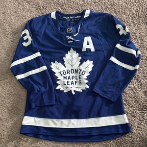 adidas Toronto Maple Leafs Blue and White Hockey Jersey